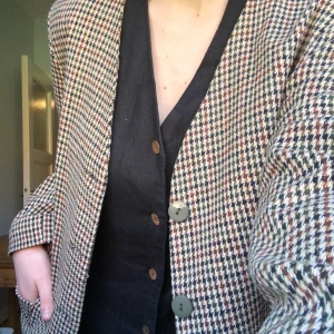 Rutig kavaj!  - Fin sommar kavaj med gröna knappar!