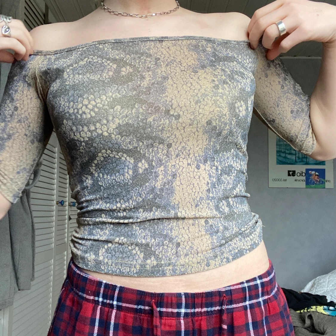 super söt glitter top - 90