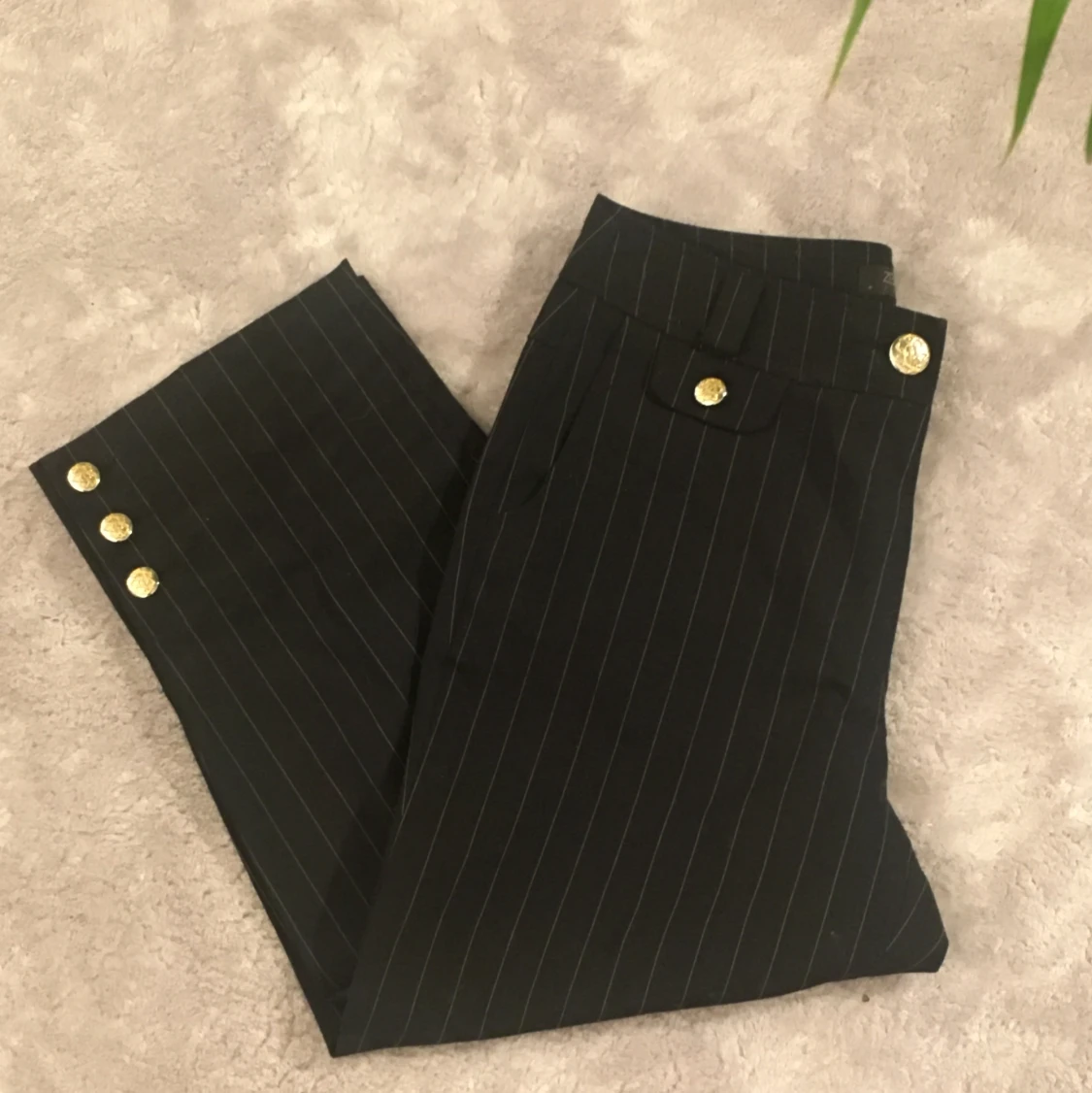 Marinblåa Kostymbyxor - 90