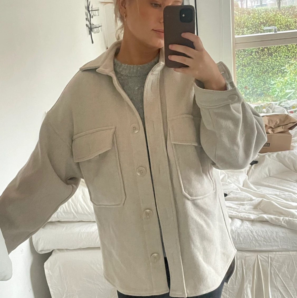 Ljusbeige Jacka  - 90