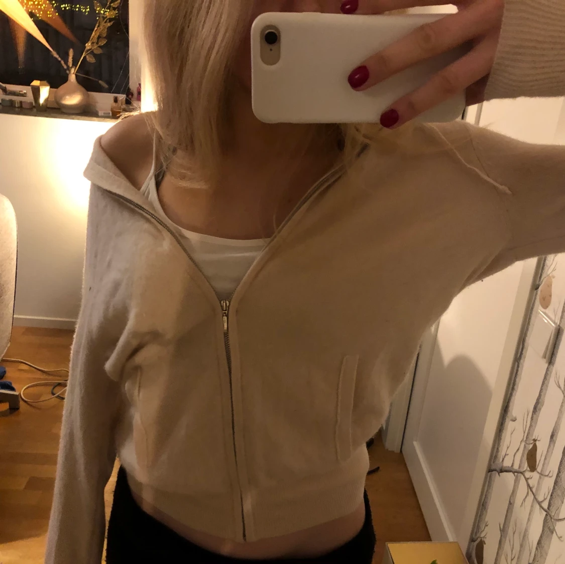 Soft goat zip hoodie - 90