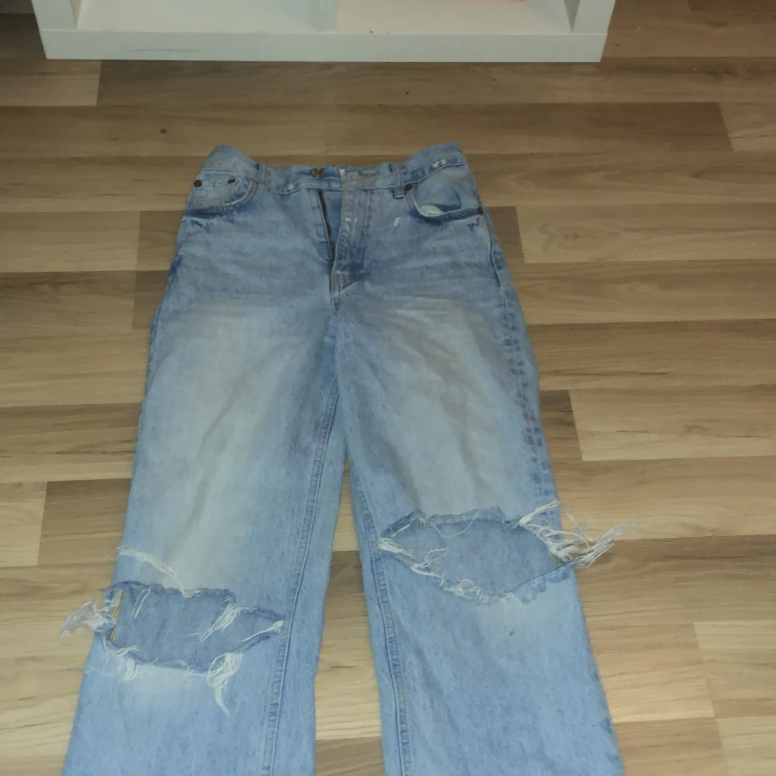 Blåa jeans