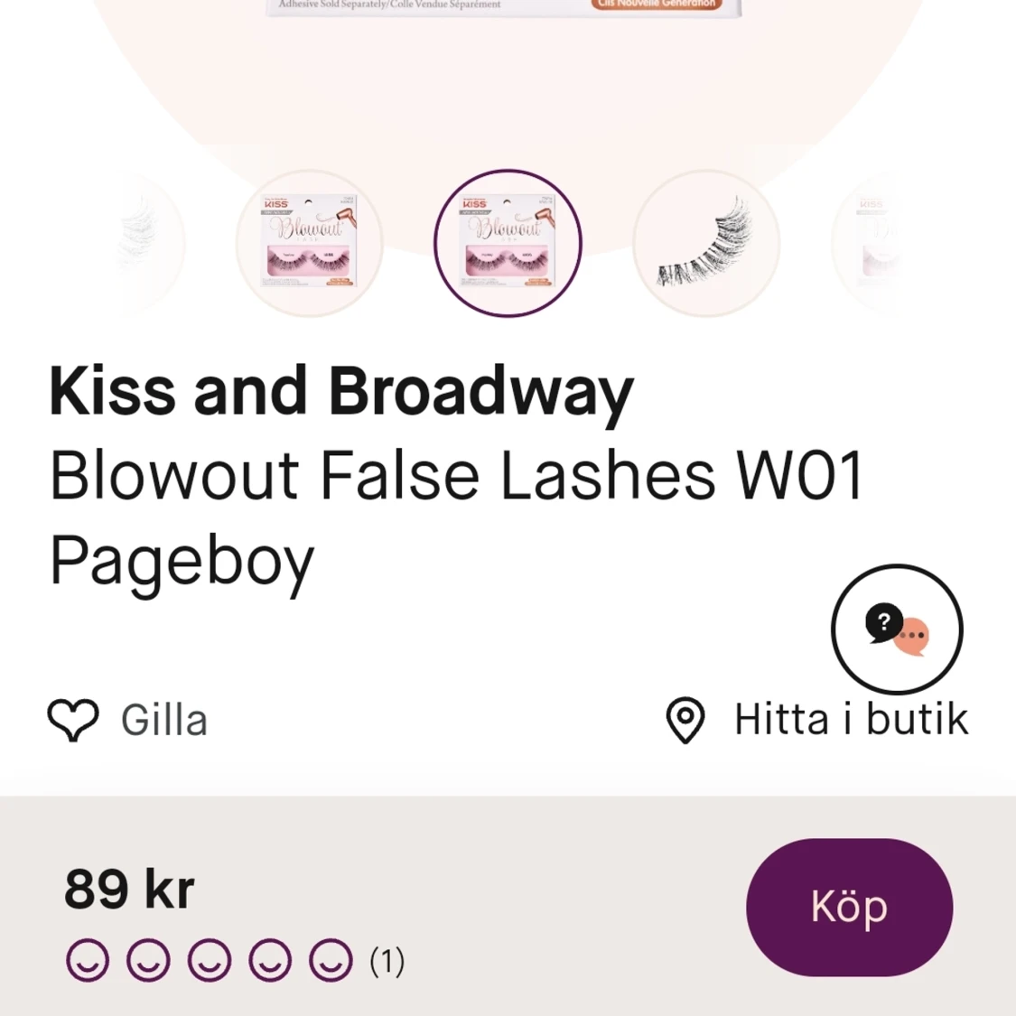 Lösögonfransar KISS Blowout Lash - 91
