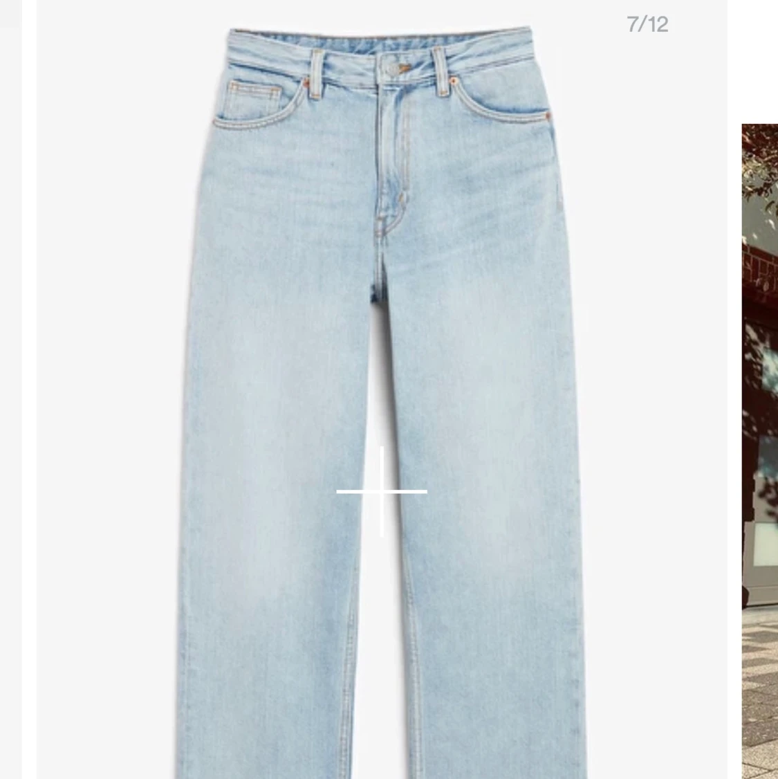 Ljusblåa jeans - 90