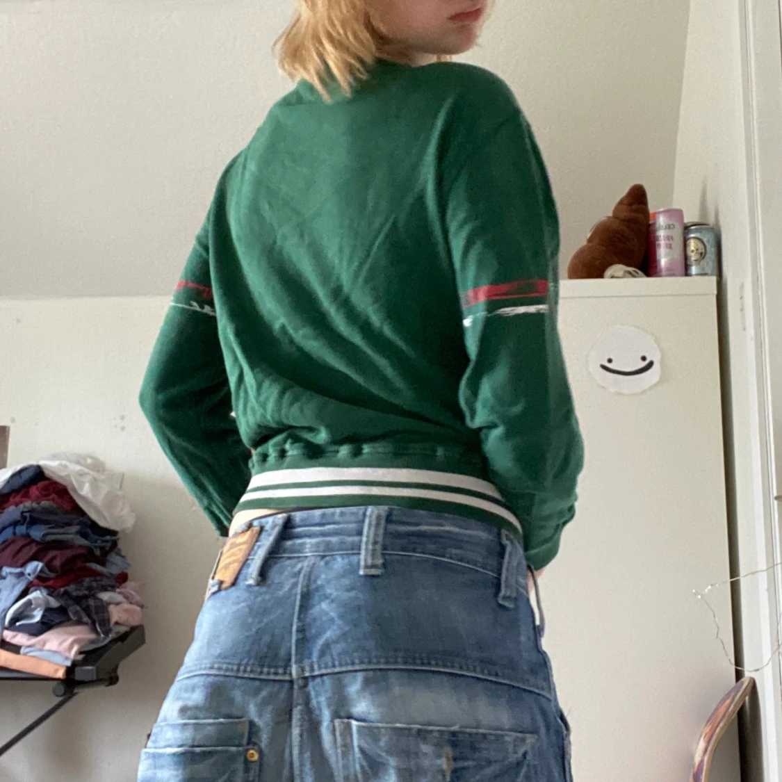 grön hoodie - 91