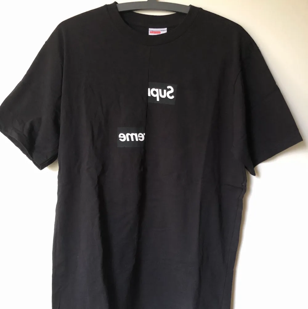 Supreme x CDG / Comme Des Garçons Split Box Logo T-Shirt  Size medium, fits true to size men’s medium.  Great condition, no flaws or damage.  DM if you need exact size measurements.   Buyer pays for all shipping costs. All items sent with tracking number.   No swaps, no trades, no offers. . T-shirts.