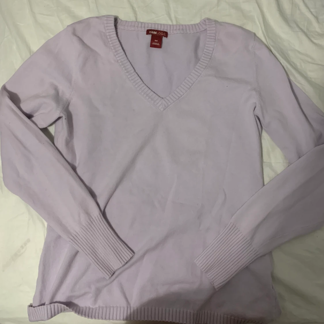 Lila långärmad tröja  - 90