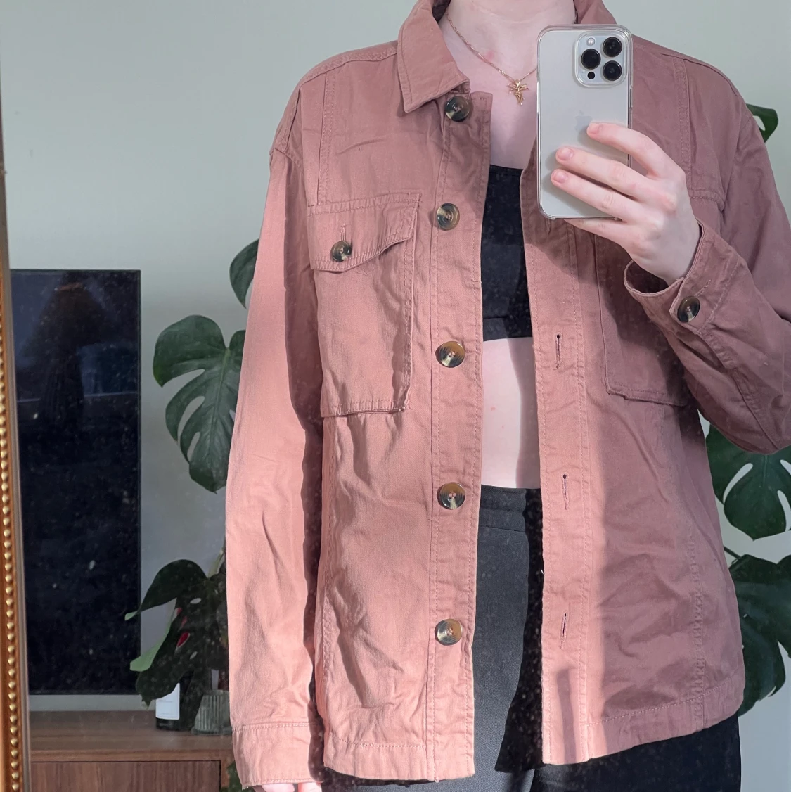 Skjorta rosa strl S Only