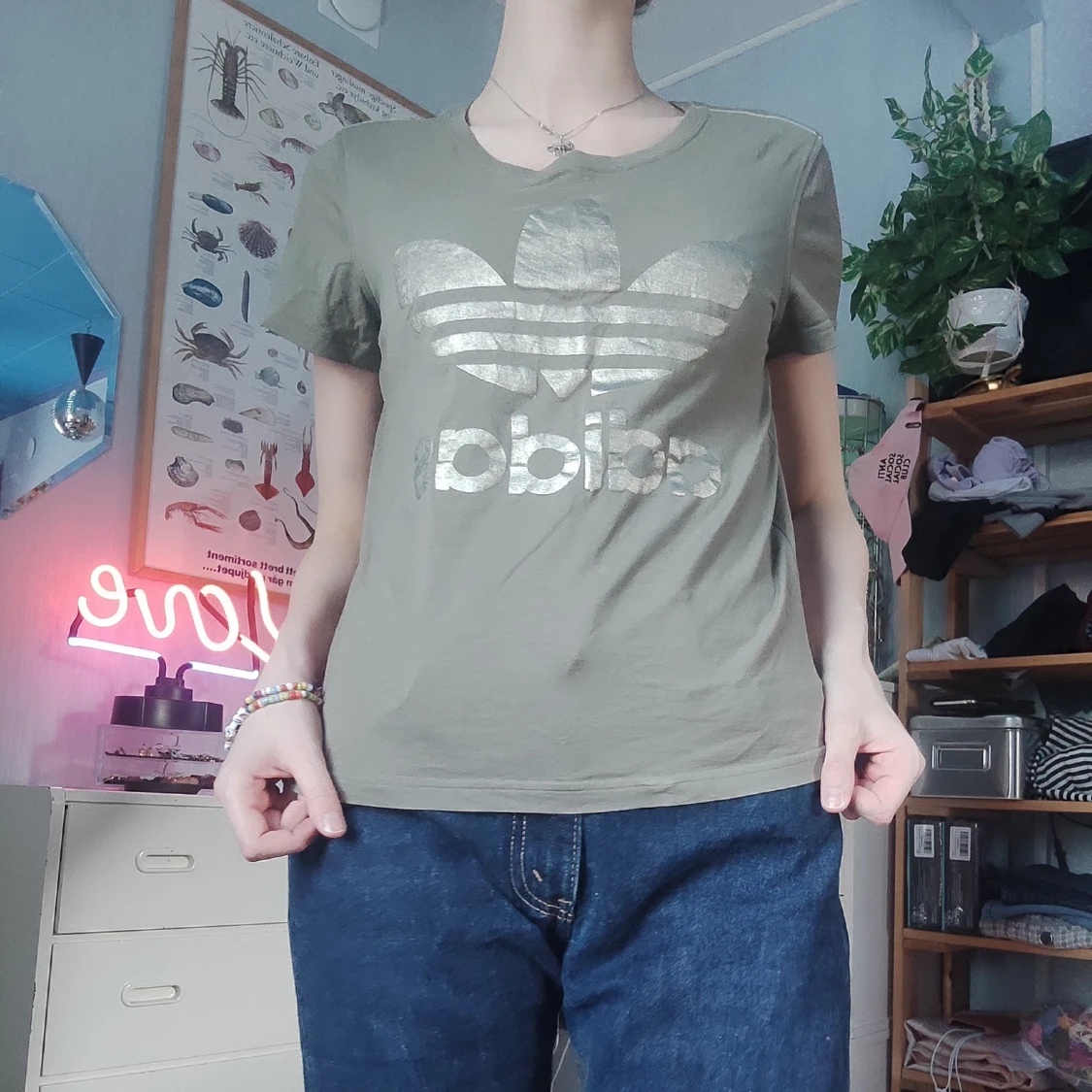 Adidas ttröja grön chrom - 91