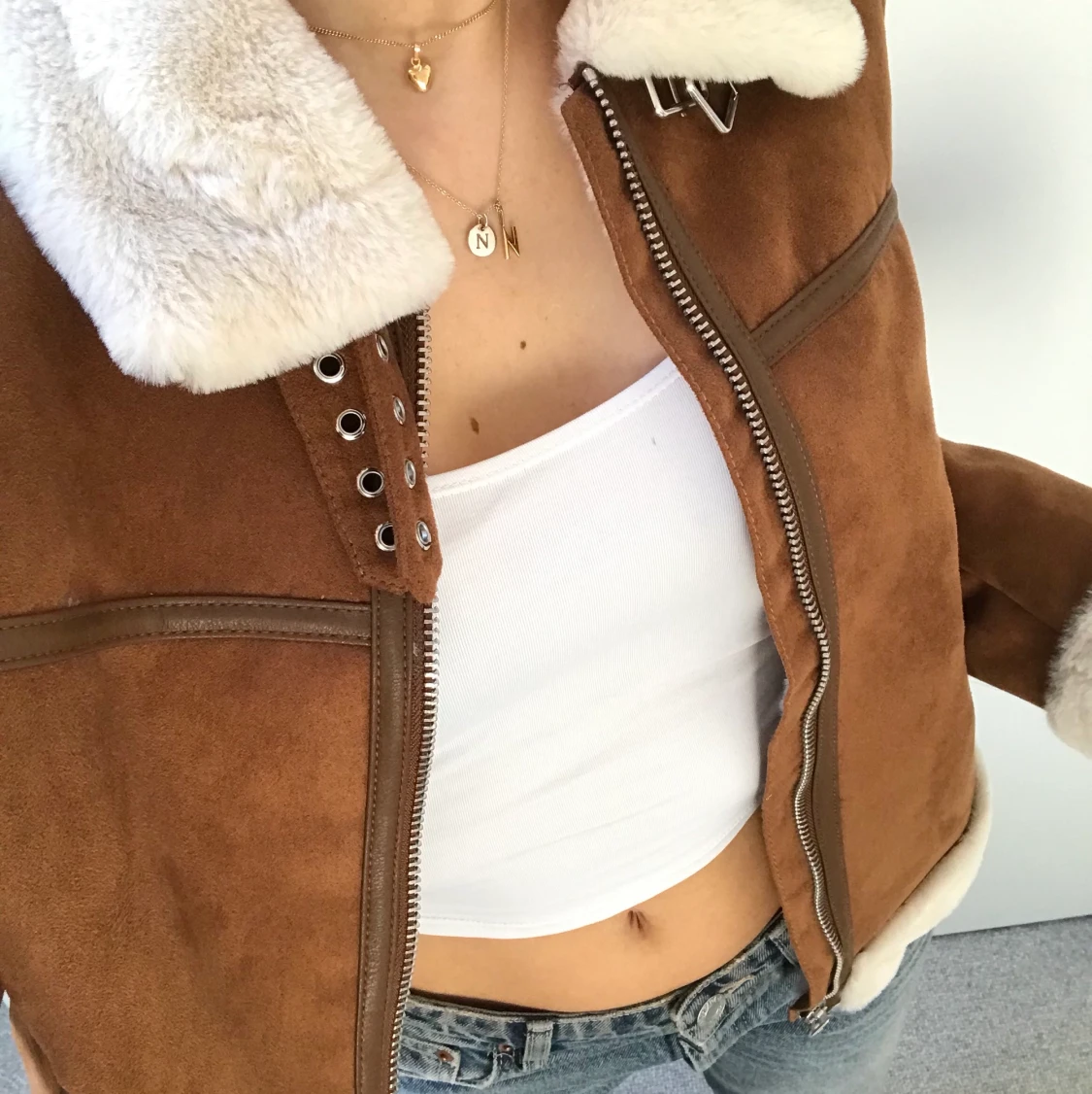 Brun Pilotjacka  - 91