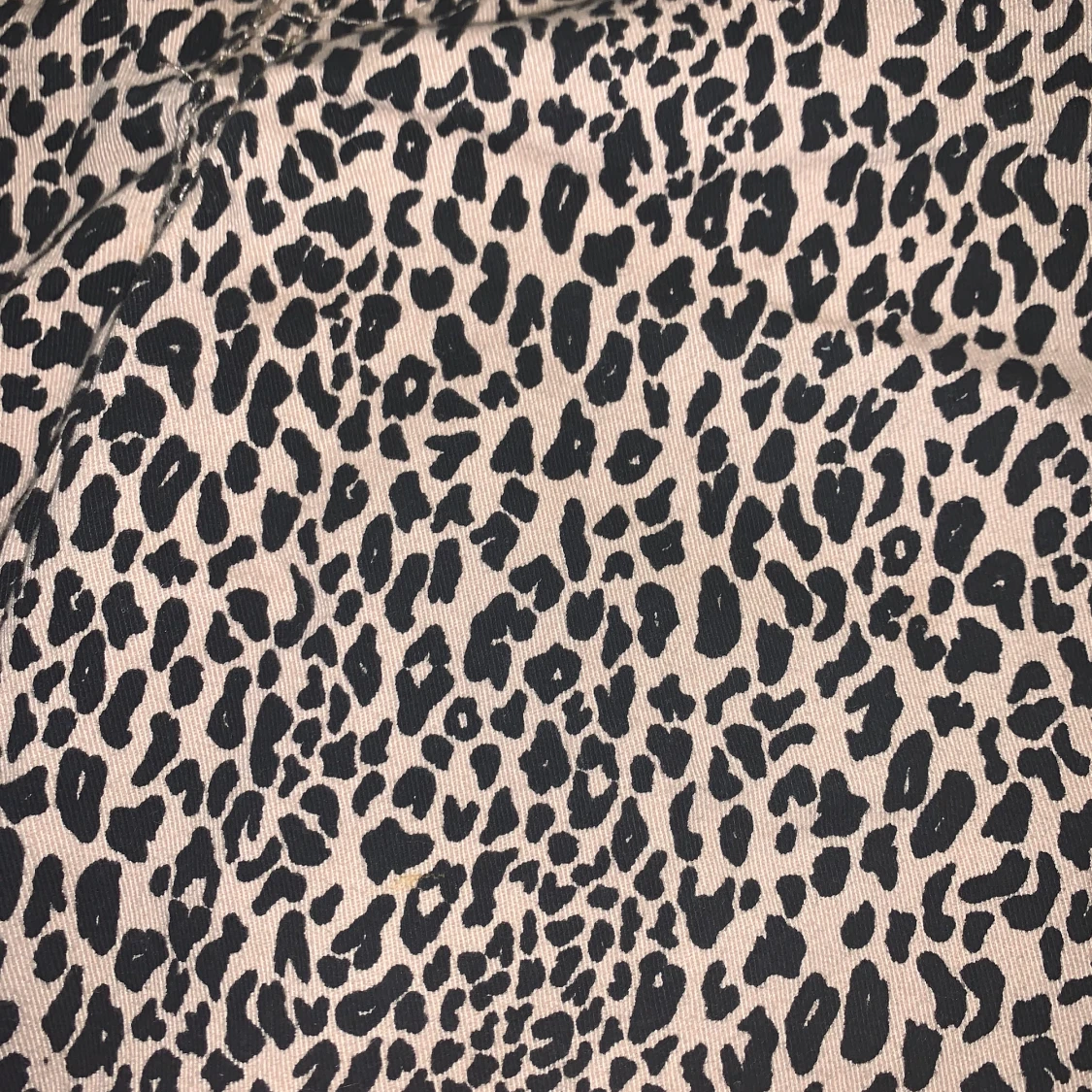 Oversized leopard mönstrade jeans  - 91