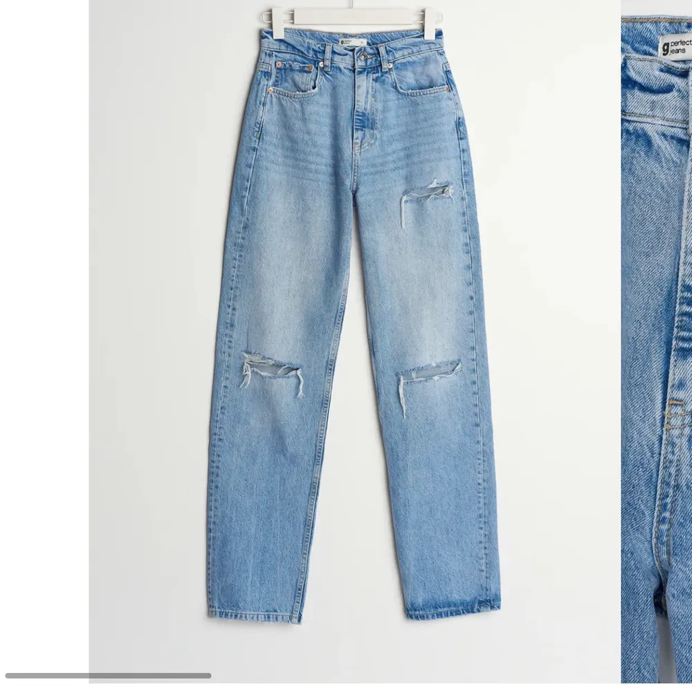 Säljer dessa jeans från ginatricot. Vill du ha fler bilder på hur de ser ut så skriv privat !  Köparen står för frakt!!🤍🤍 nypris: 600kr , mitt pris: 250 +frakt (80kr) = 330kr. Jeans & Byxor.