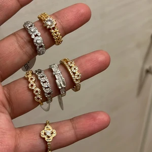 Rings  - Waterproof, sterling silver with gold plated