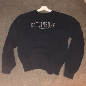 College Sweatshirt - Mörkblå sweatshirt med riktigt skön passform. Köpt på Beyond retro. Skriv om det finns frågor!:)