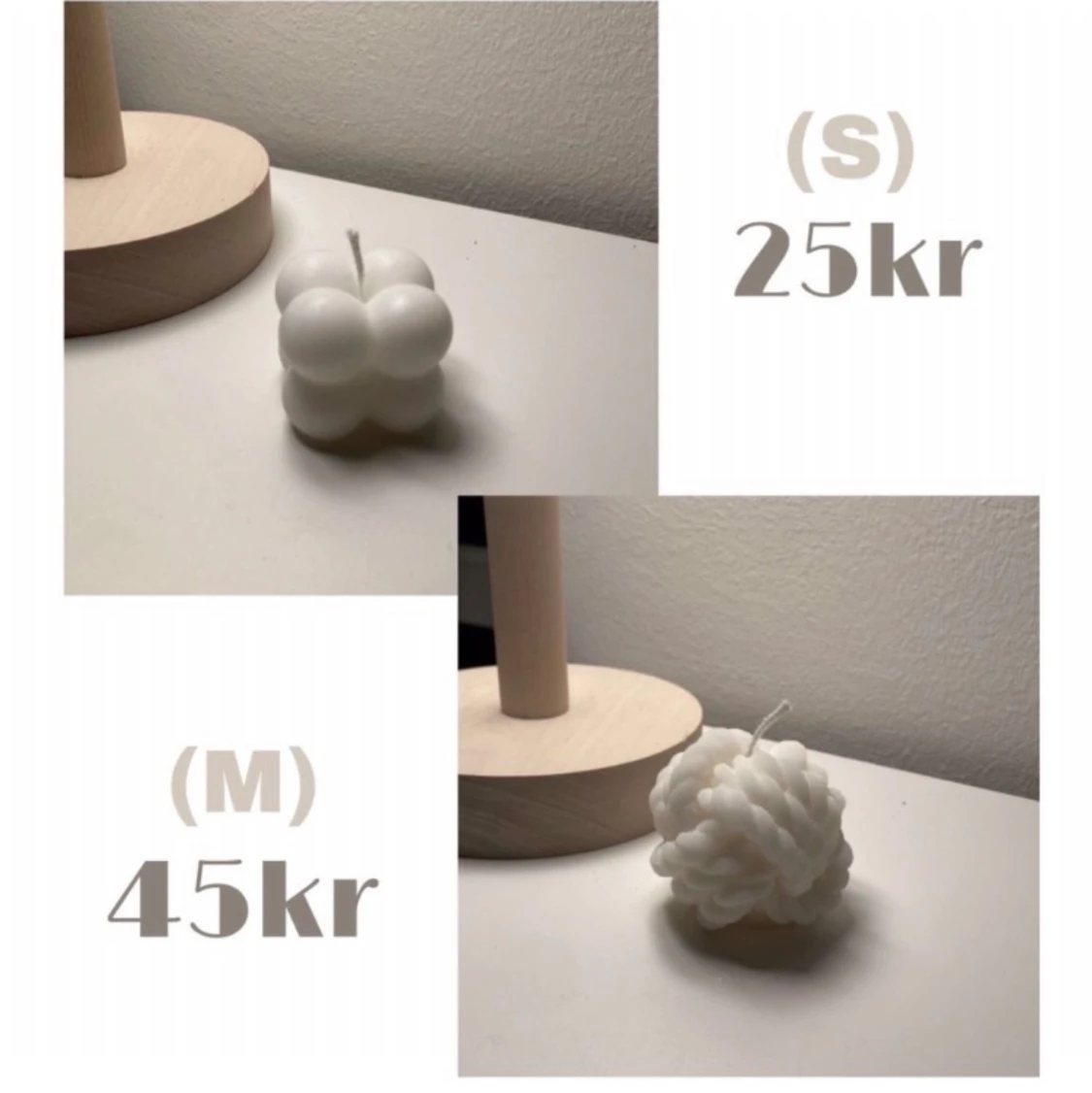 Handgjorda återvunna ljus - 90