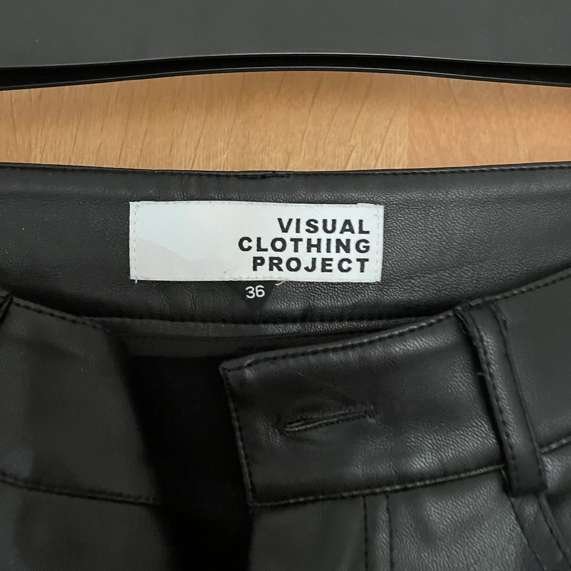 Läder imitation byxor - 91