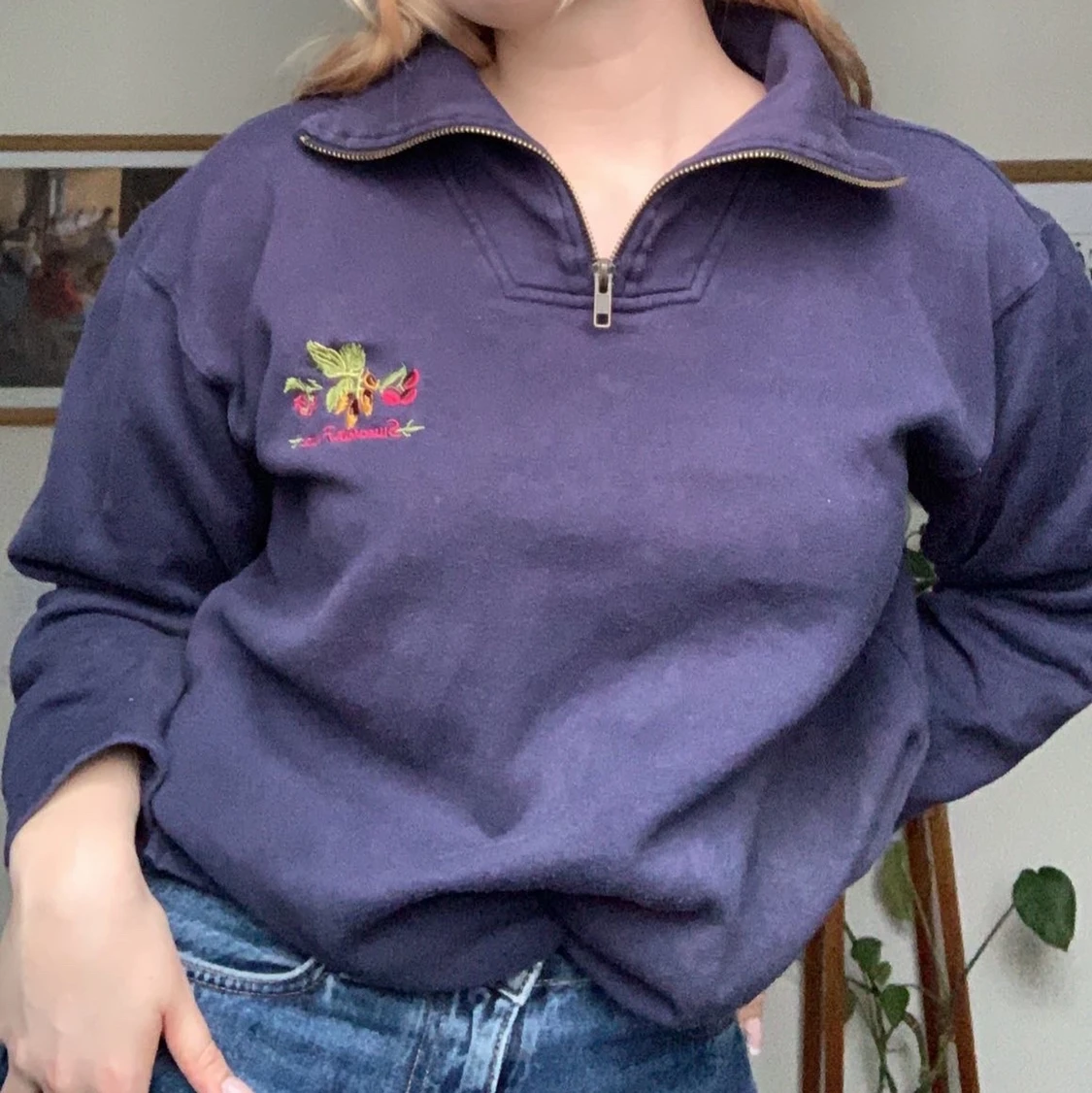 Tröja med dragkedja 