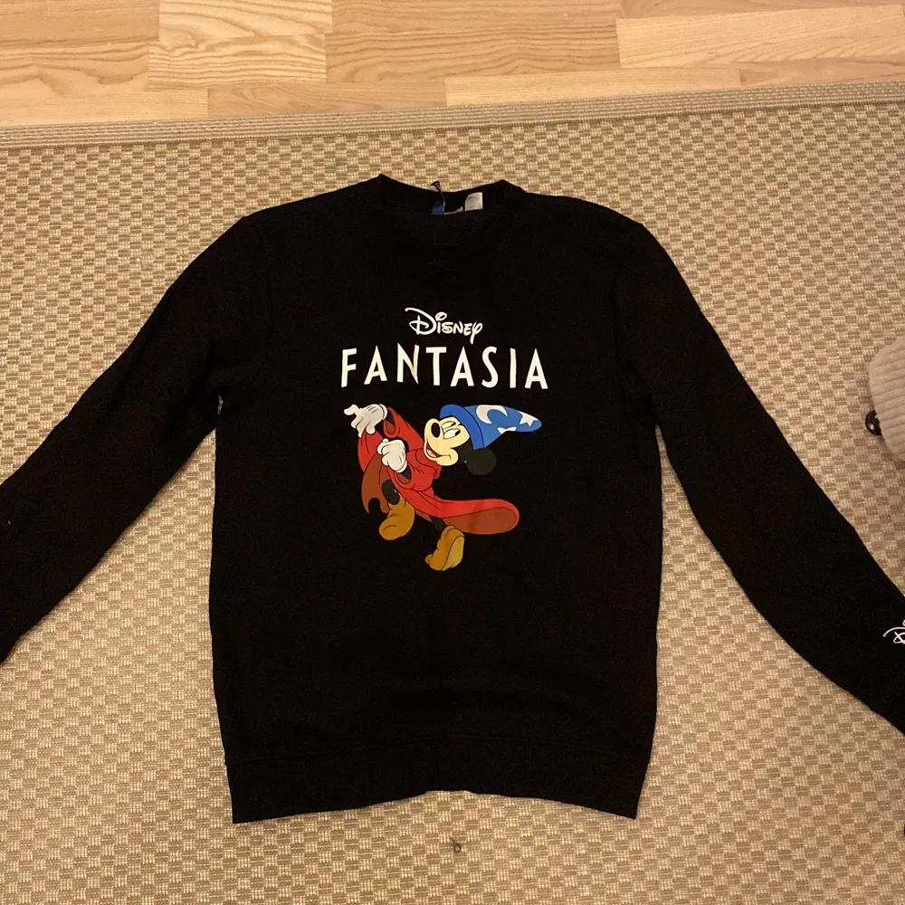 Säljer denna fina hoodie från hm med samarbetet med disney. Kommer tyvärr inte till användning köptes för 299 men säljer för 99 ny skick!. Tröjor & Koftor.