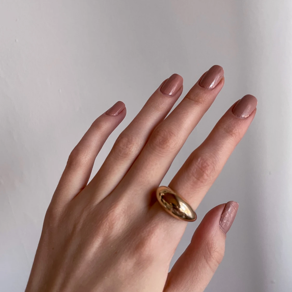 Guldig chunky ring