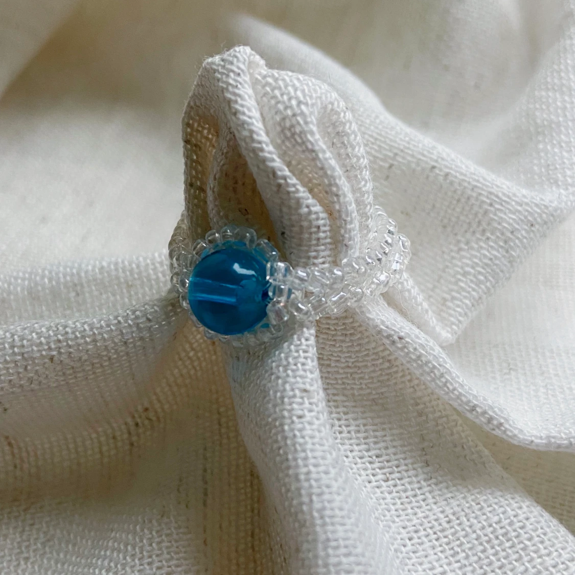 Pärlring ”Caeruleum” - 90