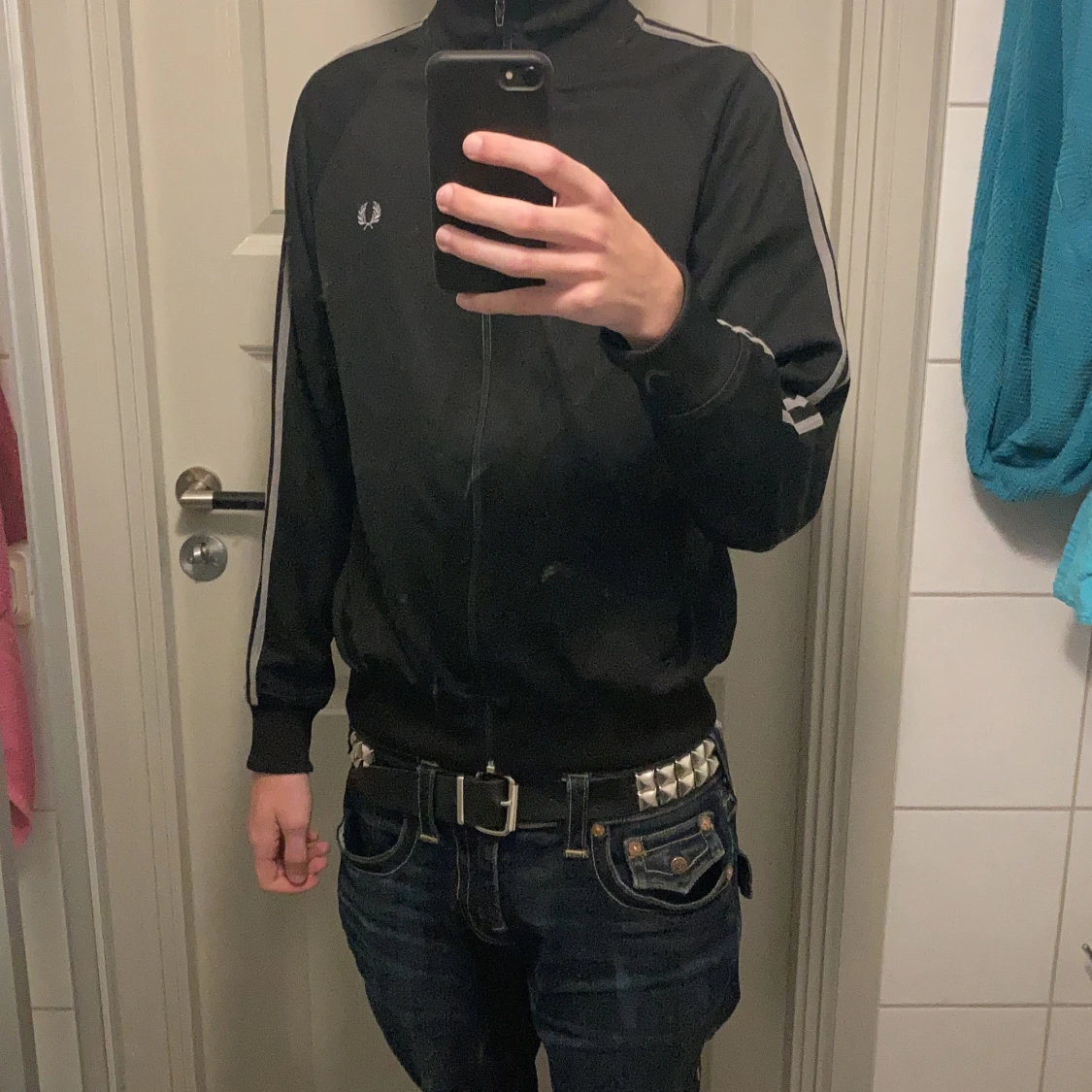 fred perry track top - 90