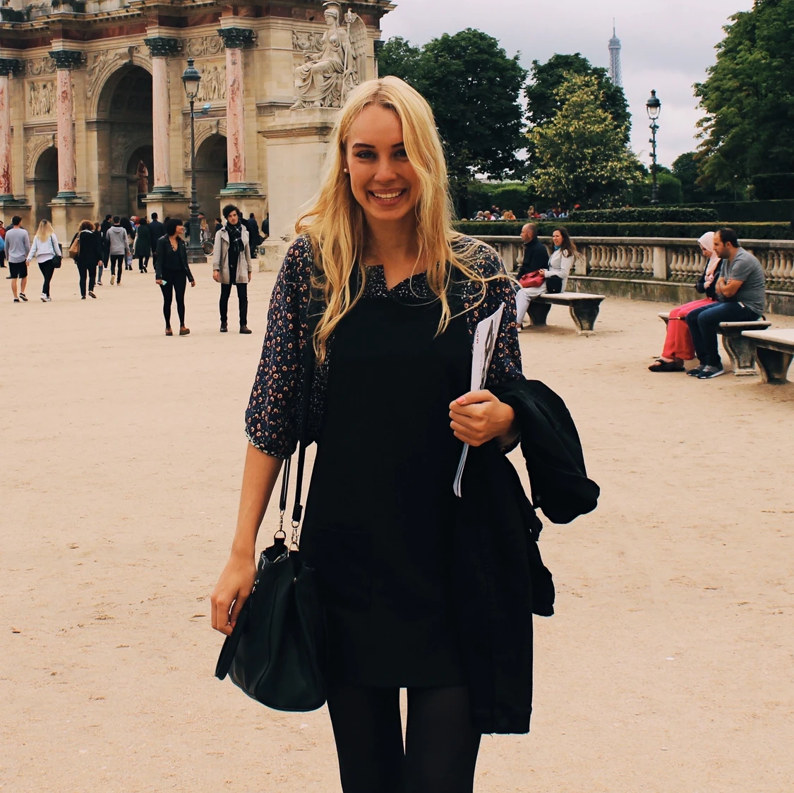 Blommig croptop - 91