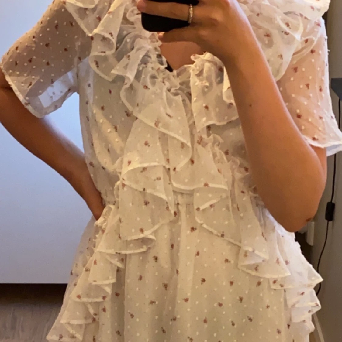 Blommig klänning  - 90