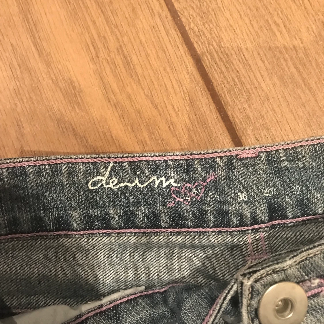 Kort jeans kjol - 91