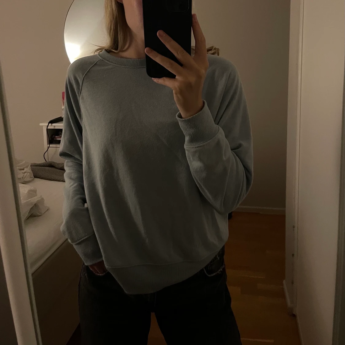 blå höst tröja - 90