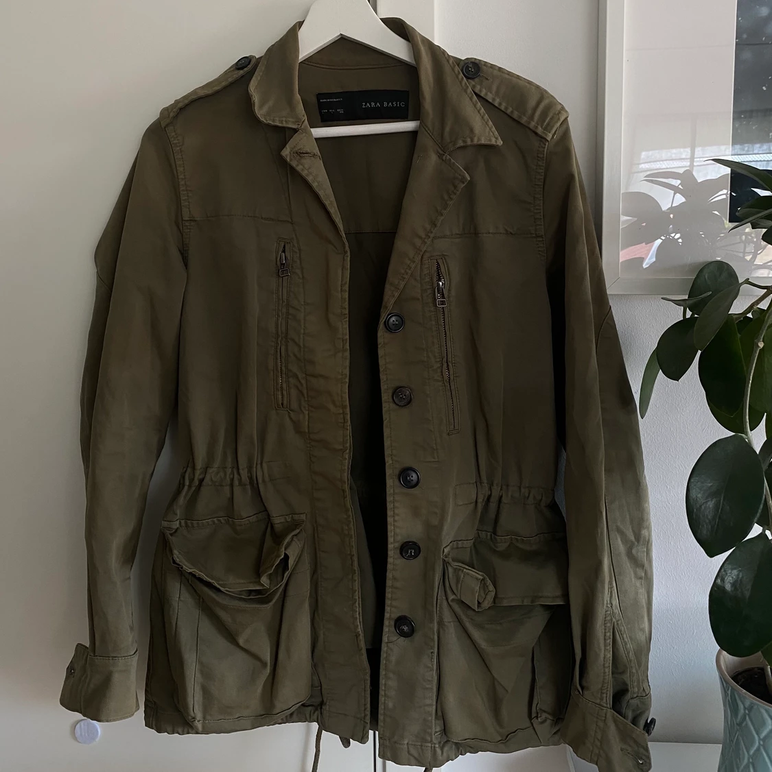 Grön jacka zara