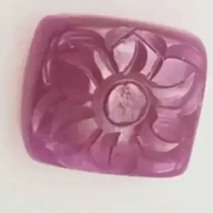 Naturlig äkta   ädelsten handgjord  Rubin blomma 10mm×11mm 6.40ct