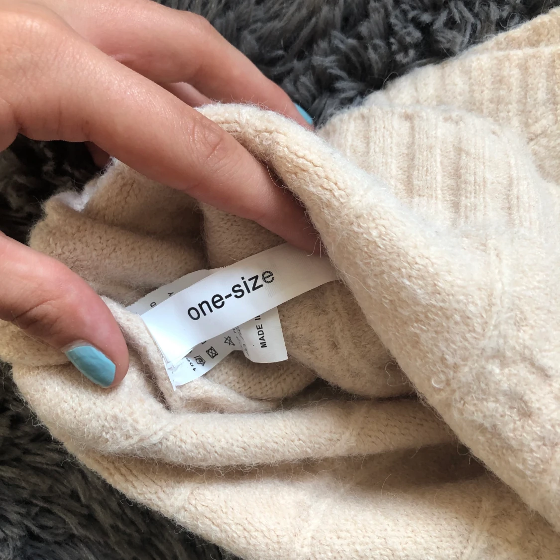 Stickad väst strl one size - 91