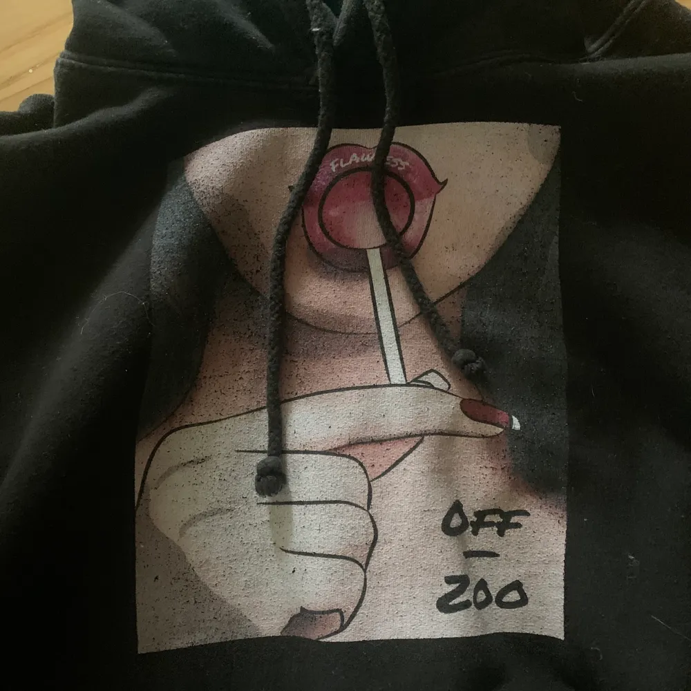 Snygg hoodie med print, bra skick. Köptes för ca 500. Köparen står för frakt💗. Hoodies.