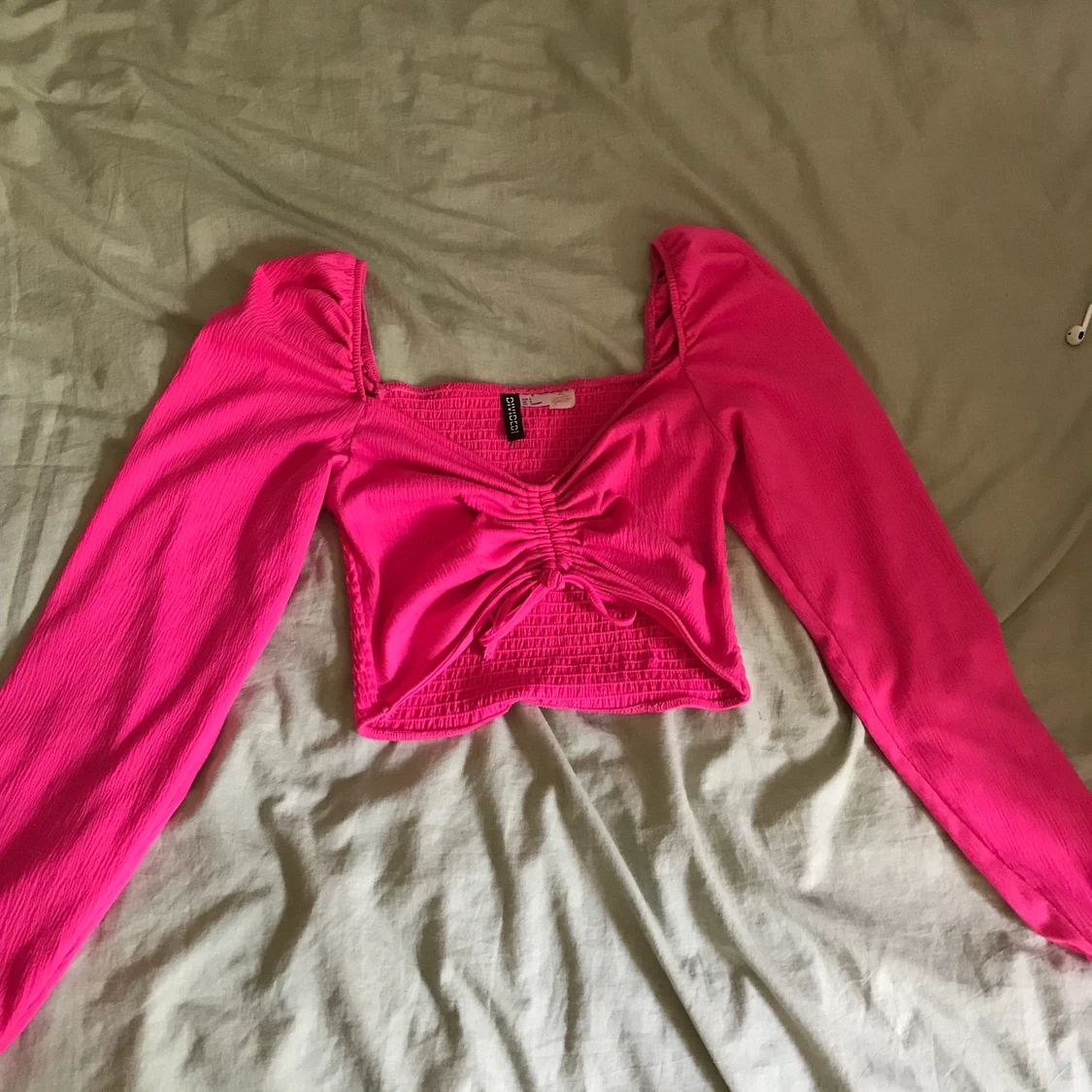 Söt neonrosa topp - 90