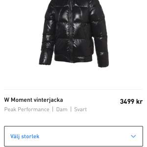 Tjock dunjacka från peak performance i storlek S. Bra skick! Nypris 3499 kr , säljer för 1500 kr. 🥰