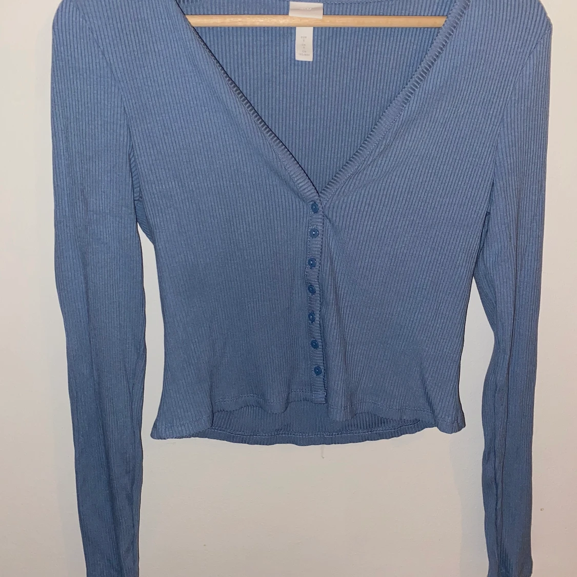 Blå långärmad topp hm