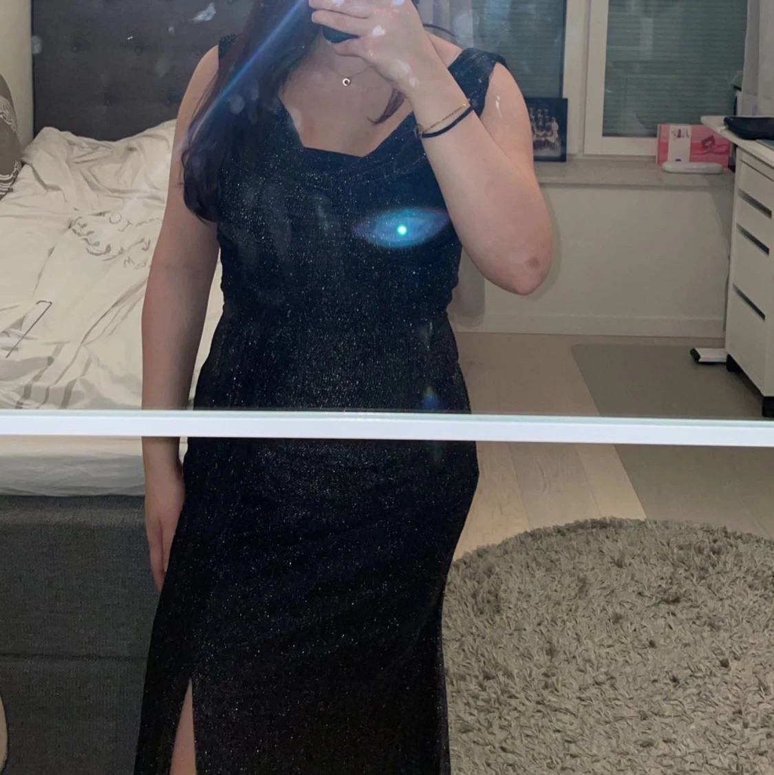 Lång aftonklänning strl 38 - 90