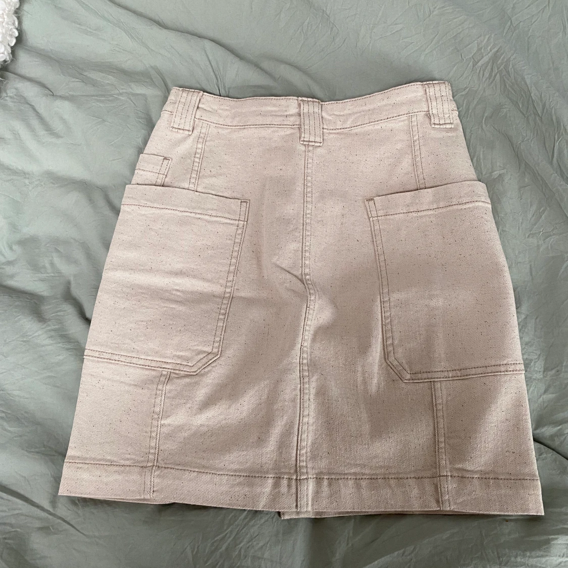 beige jeanskjol - 90