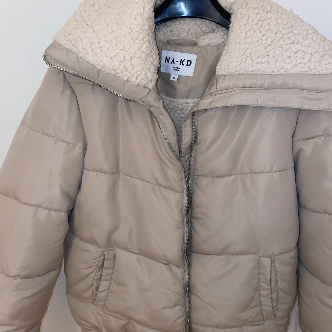 Beige teddy jacka - 91