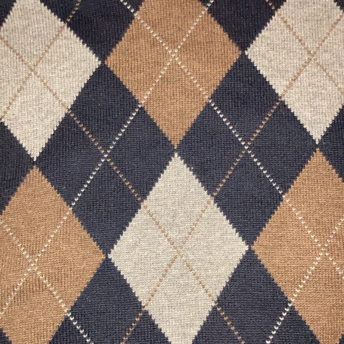 ARGYLE STYLE BLUE SWEATER - 91