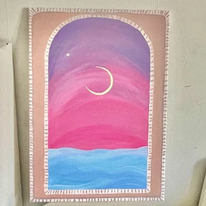 Tavla/ Målning  - Handgjord 