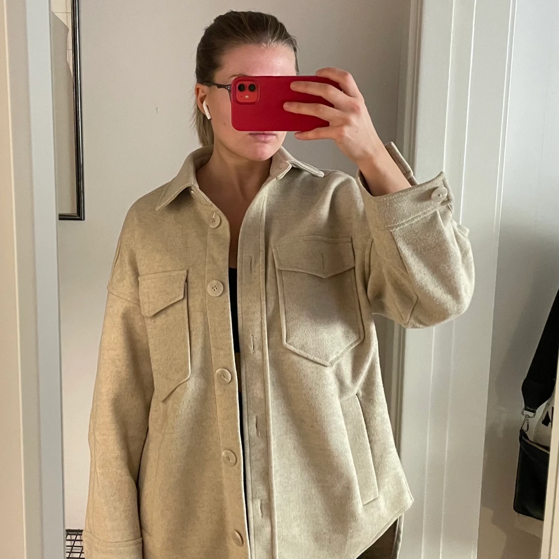 Oversized skjortjacka 