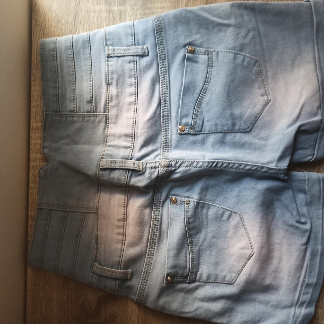 High-rise denim shorts - 90