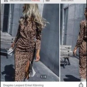  leopard klänning  - Oanvänd leopard klänning från shein passar en xs-s. Nypris - 219kr 
