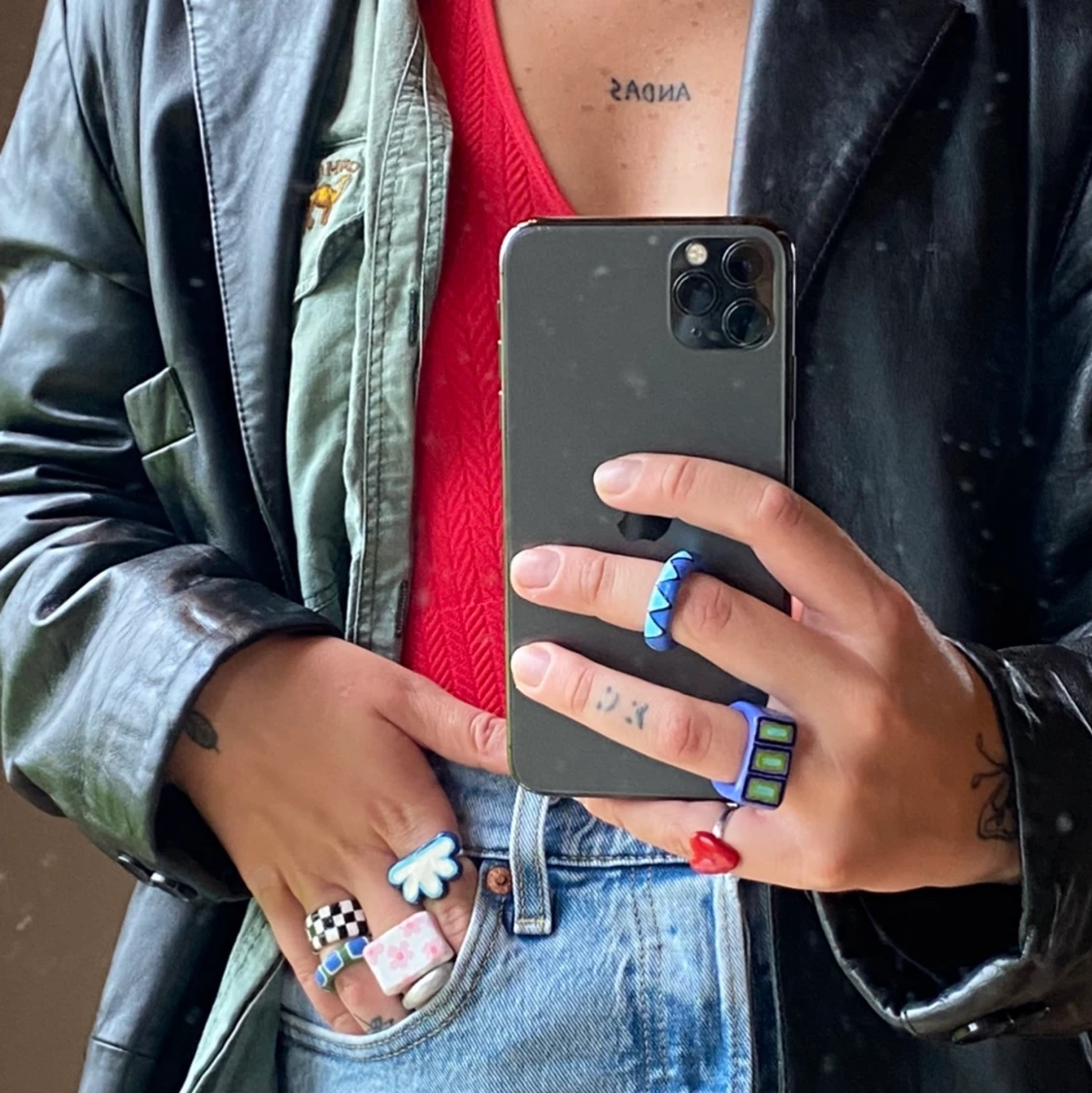 hand painted jewellery  - 90