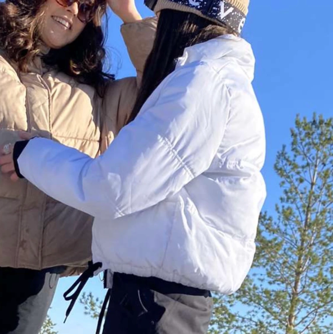 Vit pufferjacket  - 90