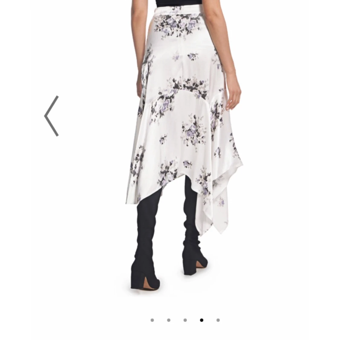 GANNI « Cameron » satin blommig långkjol - 90