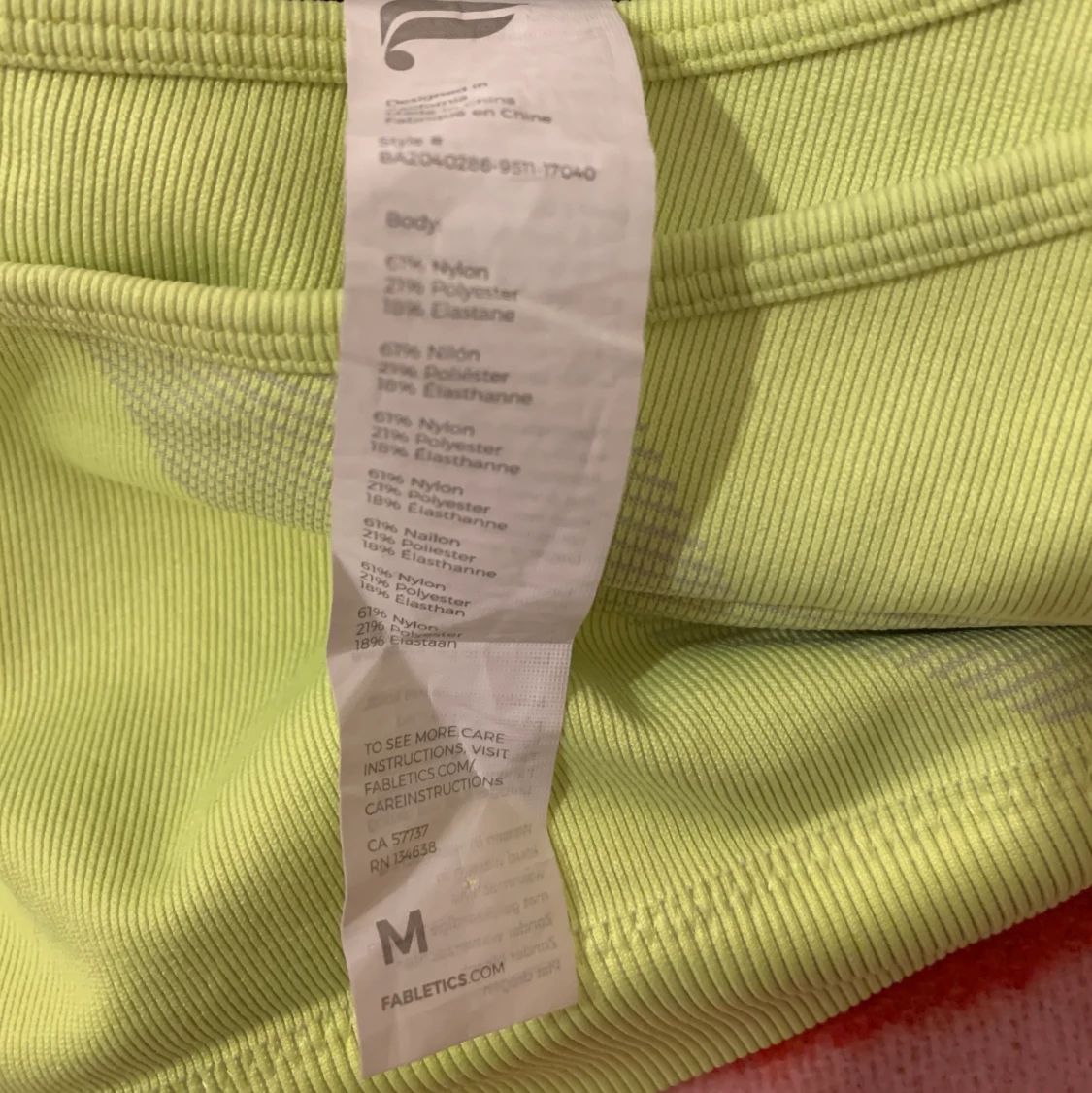 Fabletics Neon sports top - 91