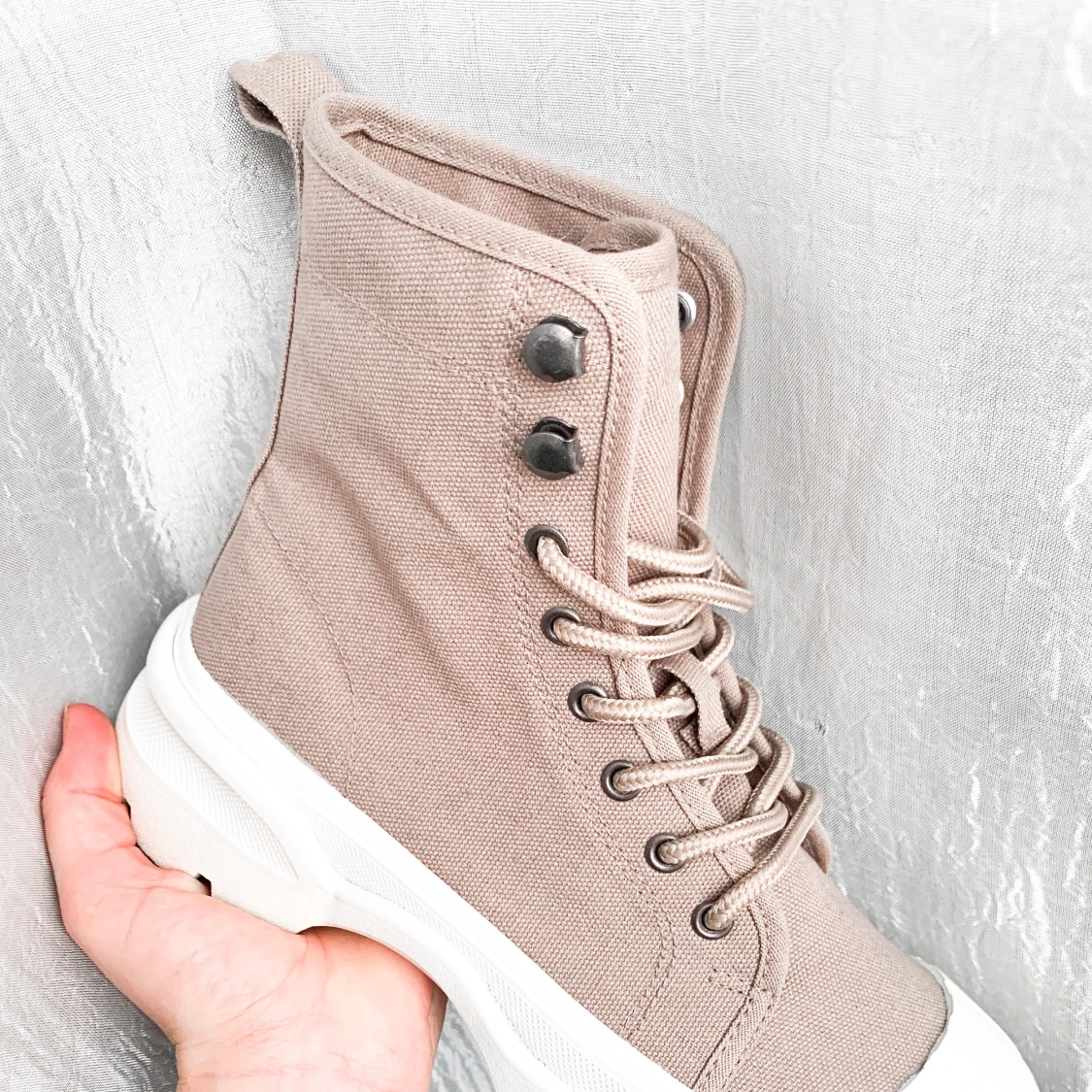 Boots Chunky Beige bruna helt nya - 91