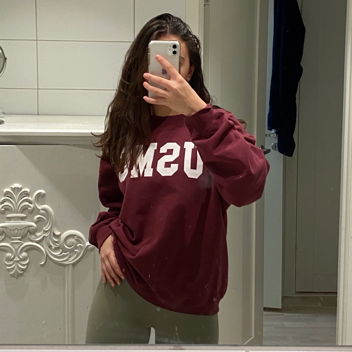 Vintage vinröd sweater